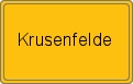 Ortsschild von Krusenfelde