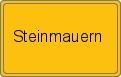 Ortsschild von Steinmauern