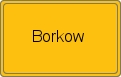 Ortsschild von Borkow