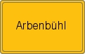 Ortsschild von Arbenbühl