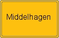 Ortsschild von Middelhagen