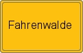 Ortsschild von Fahrenwalde