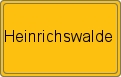 Ortsschild von Heinrichswalde