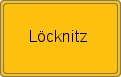 Ortsschild von Löcknitz
