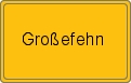 Ortsschild von Großefehn