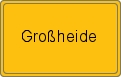 Ortsschild von Großheide