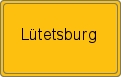 Ortsschild von Lütetsburg