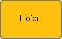 Ortsschild von Höfer