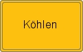 Ortsschild von Köhlen