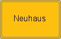 Ortsschild von Neuhaus