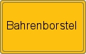 Ortsschild von Bahrenborstel