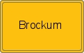 Ortsschild von Brockum