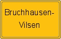 Ortsschild von Bruchhausen-Vilsen