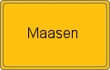 Ortsschild von Maasen