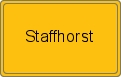 Ortsschild von Staffhorst