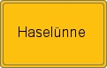 Ortsschild von Haselünne