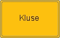 Ortsschild von Kluse