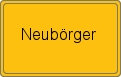 Ortsschild von Neubörger