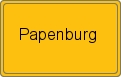 Ortsschild von Papenburg