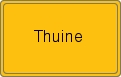 Ortsschild von Thuine