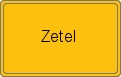 Ortsschild von Zetel