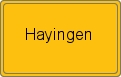 Ortsschild von Hayingen