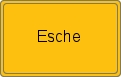 Ortsschild von Esche