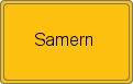 Ortsschild von Samern