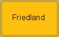 Ortsschild von Friedland