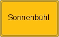 Ortsschild von Sonnenbühl