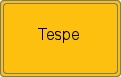 Ortsschild von Tespe