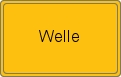 Ortsschild von Welle