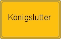 Ortsschild von Königslutter