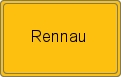 Ortsschild von Rennau
