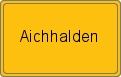 Ortsschild von Aichhalden