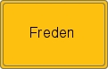 Ortsschild von Freden