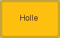 Ortsschild von Holle