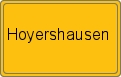 Ortsschild von Hoyershausen