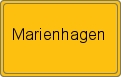 Ortsschild von Marienhagen