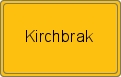 Ortsschild von Kirchbrak