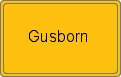 Ortsschild von Gusborn