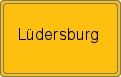 Ortsschild von Lüdersburg