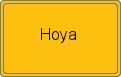 Ortsschild von Hoya
