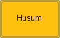 Ortsschild von Husum