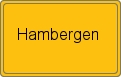 Ortsschild von Hambergen