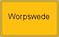 Ortsschild von Worpswede