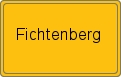 Ortsschild von Fichtenberg