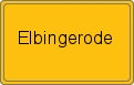 Ortsschild von Elbingerode