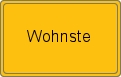 Ortsschild von Wohnste