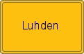 Ortsschild von Luhden